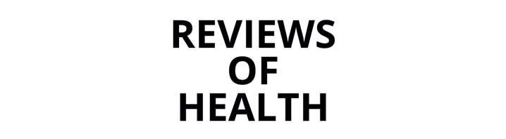 reviews of health logo black